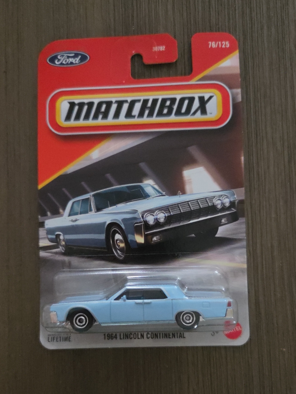 Matchbox 1964 Lincoln Continental Toy Car - Light Blue